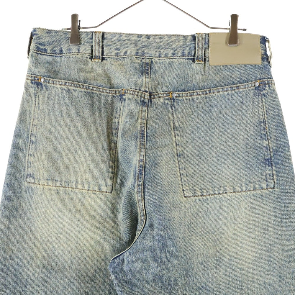 entire studios(エンタイア スタジオ) GEM JEANS/SURFACE WAVE ゲムジーンズ サーフェイスウェーブ ワイドストレートデニムパンツ インディゴ ES2431SW