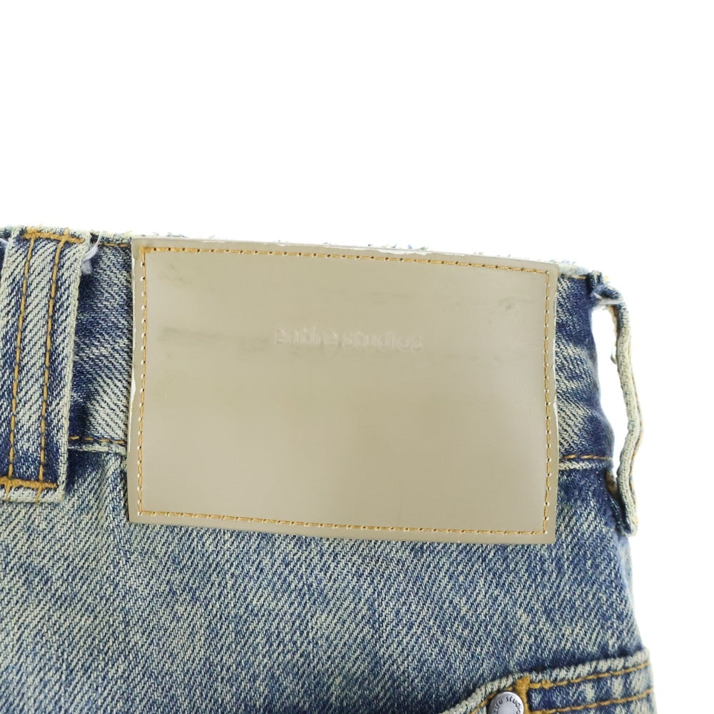 entire studios(エンタイア スタジオ) GEM JEANS/SURFACE WAVE ゲムジーンズ サーフェイスウェーブ ワイドストレートデニムパンツ インディゴ ES2431SW