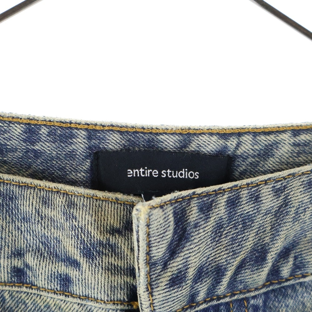 entire studios(エンタイア スタジオ) GEM JEANS/SURFACE WAVE ゲムジーンズ サーフェイスウェーブ ワイドストレートデニムパンツ インディゴ ES2431SW