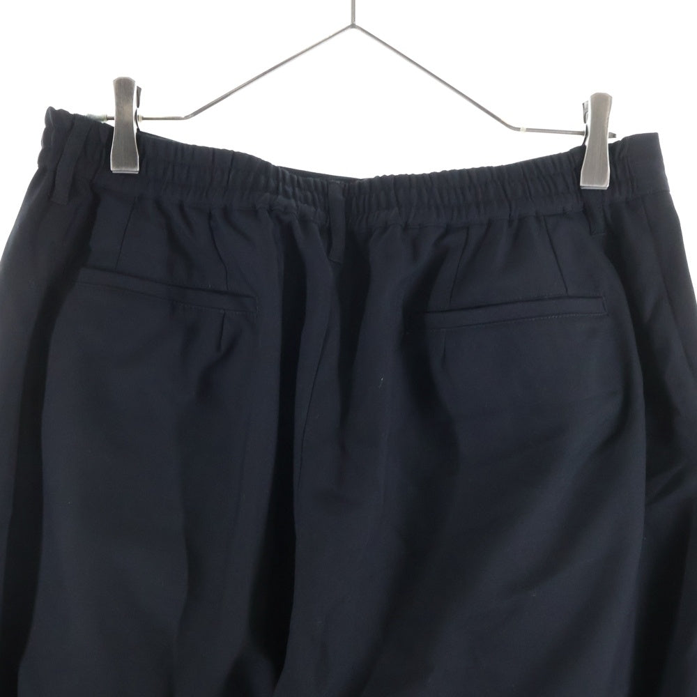 NO BRAND(ノーブランド) ADAMPATEK アダムパテック Generous Tuck Relax Pants ジェネラスタック リラックスパンツ ブラック AP2428001