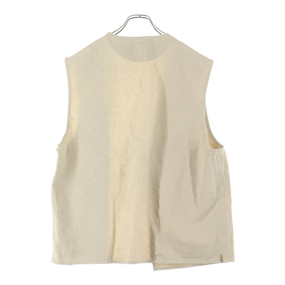 JOURNAL STANDARD(ジャーナルスタンダード) リネン混 ヘリンボーンベスト アイボリー 24-011-600-2160-1-0