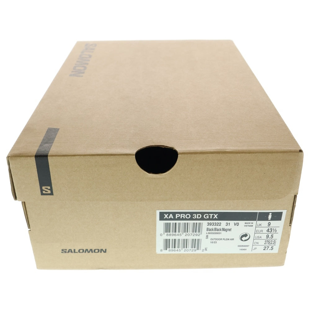 SALOMON(サロモン) XA PRO 3D GORE-TEX エックスエープロ ゴアテックス トレッキング ローカットスニーカー ブラック US9.5/27.5cm 393322