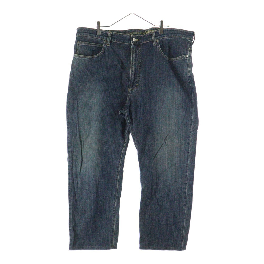 Wrangler(ラングラー) 内ロゴエンブロイダリー ボタンフライ ストレートデニムパンツ インディゴ W04233