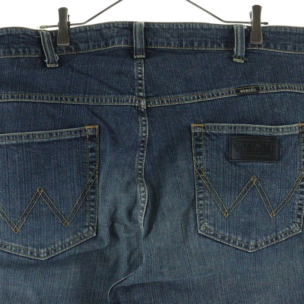 Wrangler(ラングラー) 内ロゴエンブロイダリー ボタンフライ ストレートデニムパンツ インディゴ W04233