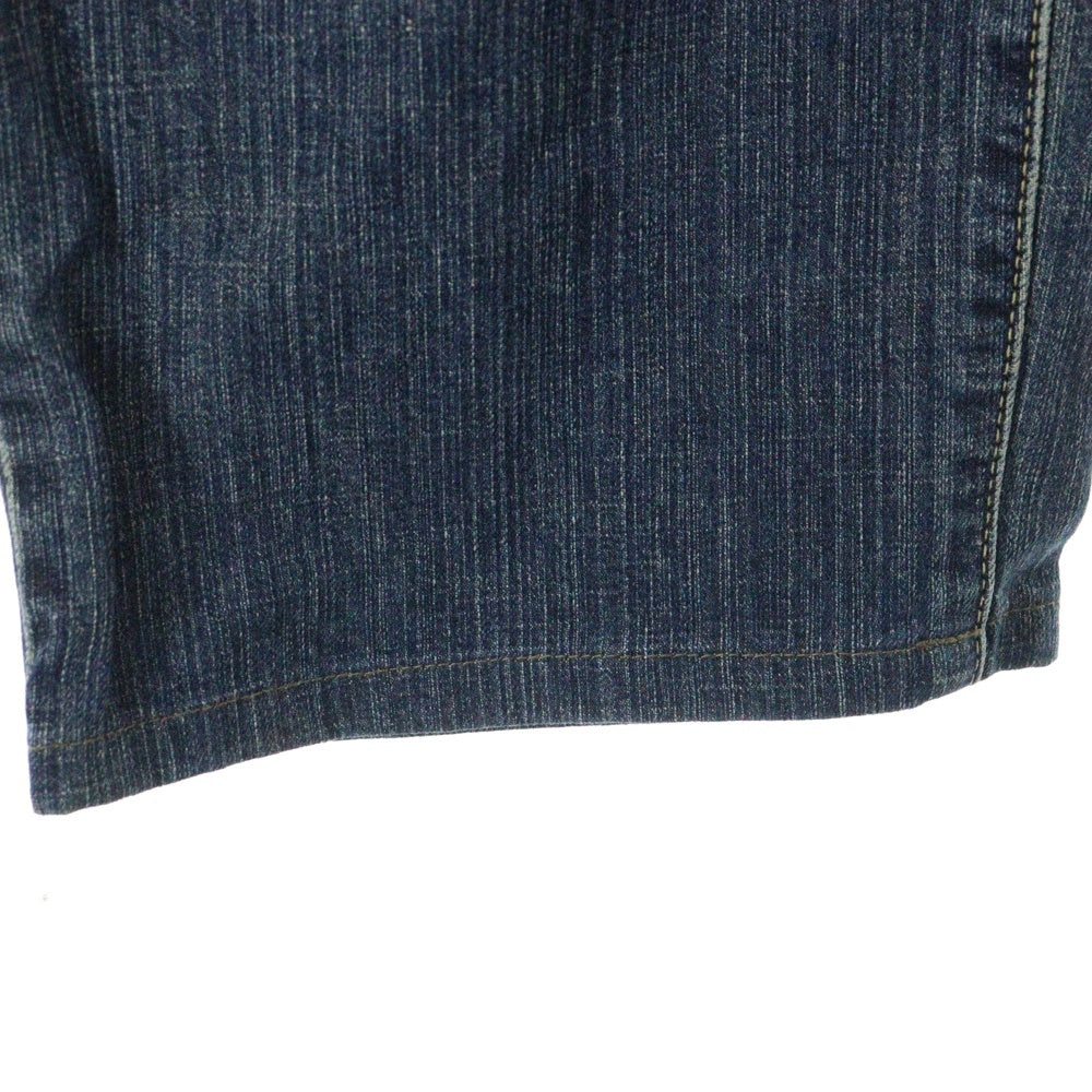 Wrangler(ラングラー) 内ロゴエンブロイダリー ボタンフライ ストレートデニムパンツ インディゴ W04233