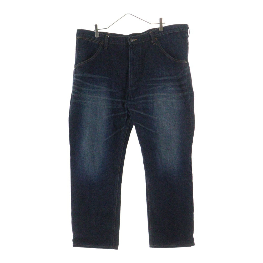 Wrangler(ラングラー) ユーズド プロセシング ボタンフライ ストレートデニムパンツ インディゴ W01303