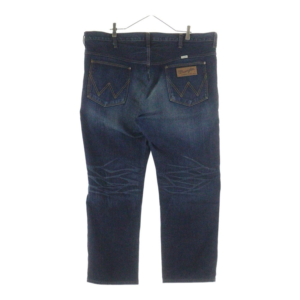 Wrangler(ラングラー) ユーズド プロセシング ボタンフライ ストレートデニムパンツ インディゴ W01303