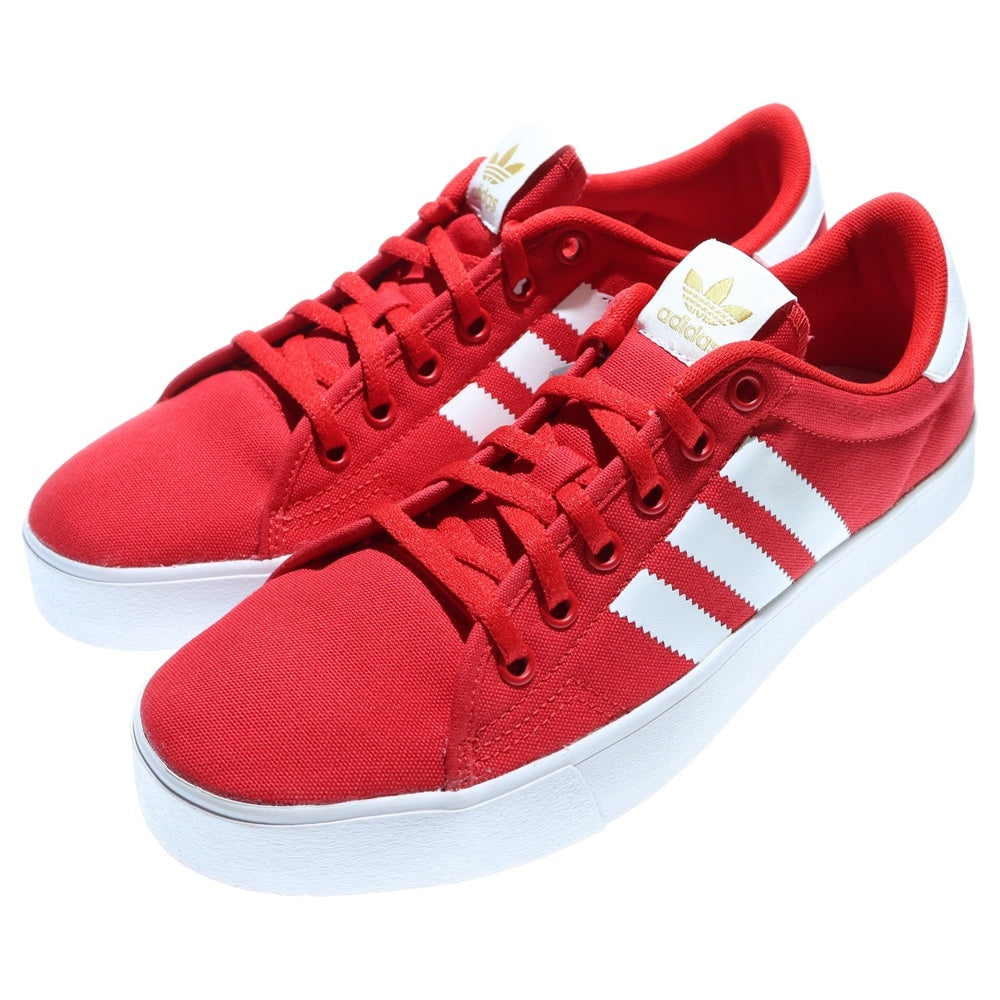 adidas(アディダス) ADICOURT アディコート キャンバスローカットスニーカー レッド/ホワイト US9/27cm FX0218
