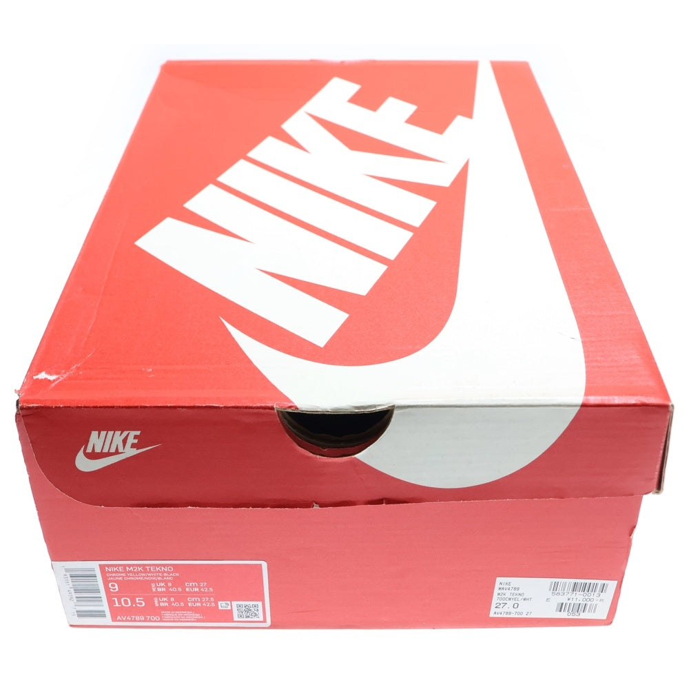 NIKE(ナイキ) M2K TEKNO エム2ケー テクノ ローカットスニーカー イエロー/ブラック US9/27cm AV4789-700