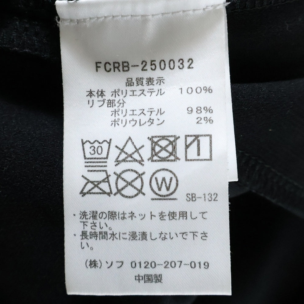F.C.R.B./F.C.Real Bristol/FCRB(エフシーアールビー/エフシーレアルブリストル) 25SS PDK HALF ZIP TOP ピーディーケー ハーフ ジップ トップ カットソー ブラック FCRB-250032