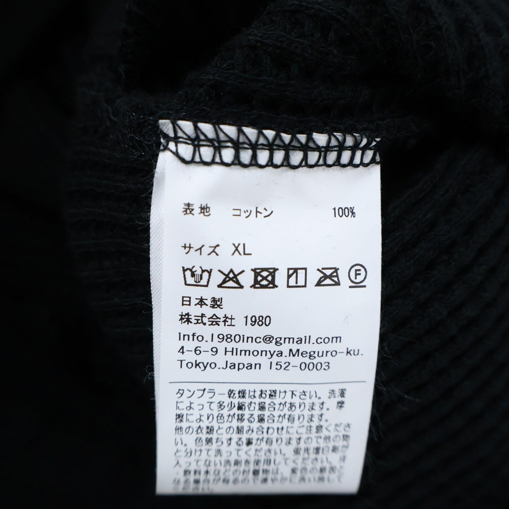 19SO(ナインティーエスオー) THERMAL TROUSERS サーマル トラウザーズ イージーワイドパンツ ブラック