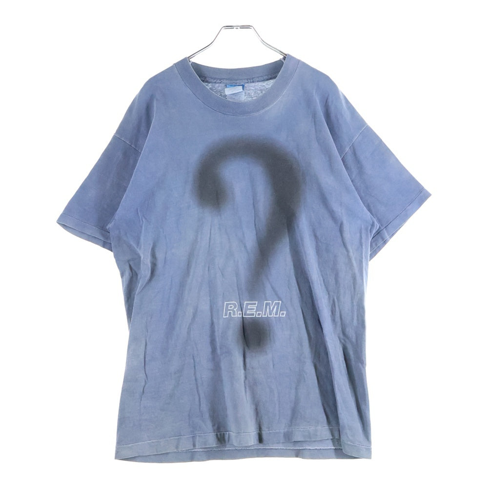 VINTAGE(ヴィンテージ) 90S VINTAGE R.E.M. アールイーエム ハテナプリント ヴィンテージTシャツ 半袖カットソー ブルー