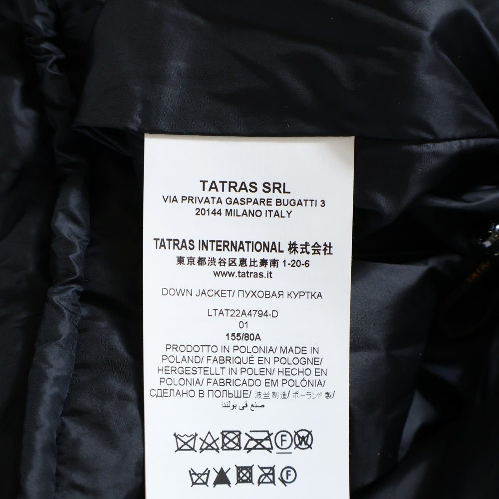 TATRAS(タトラス) 22AW SARMA サルマ ファーフーデッド ダウンコート ジャケット レディース ブラック LTAT22A4794-D