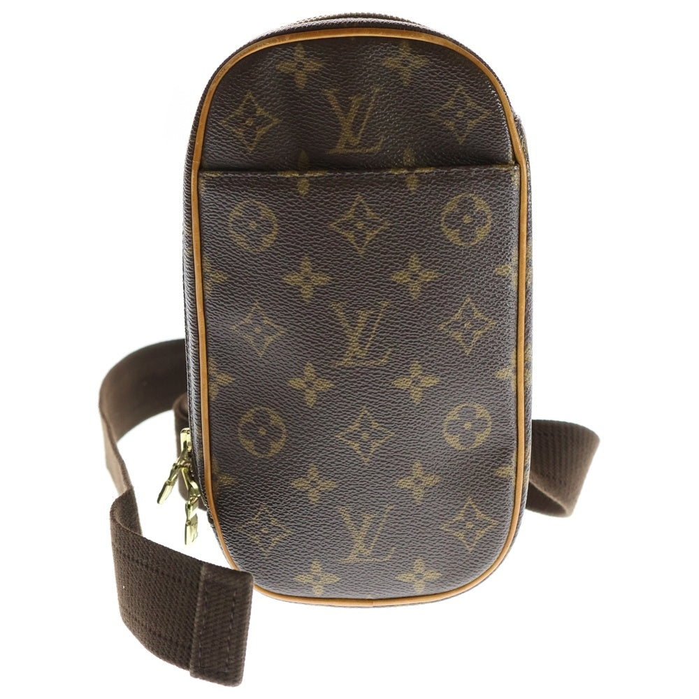 LOUIS VUITTON(ルイヴィトン) ポシェット ガンジュ モノグラム キャンバス クロスボディ ショルダーバッグ ブラウン M51870 CA0094