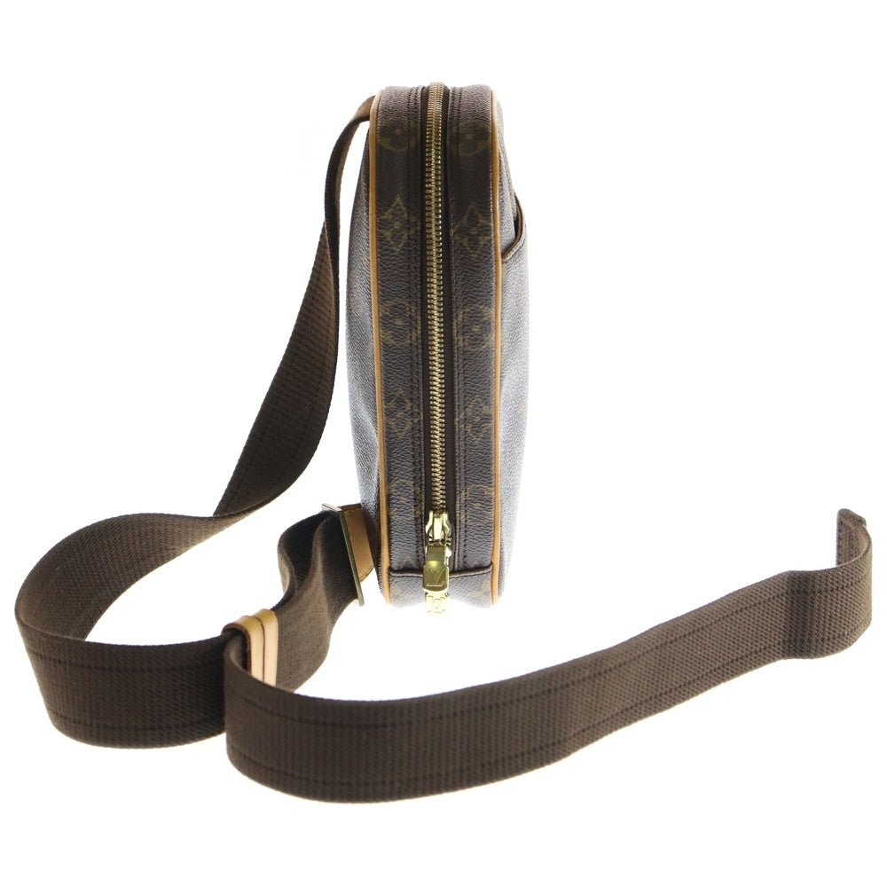 LOUIS VUITTON(ルイヴィトン) ポシェット ガンジュ モノグラム キャンバス クロスボディ ショルダーバッグ ブラウン M51870 CA0094