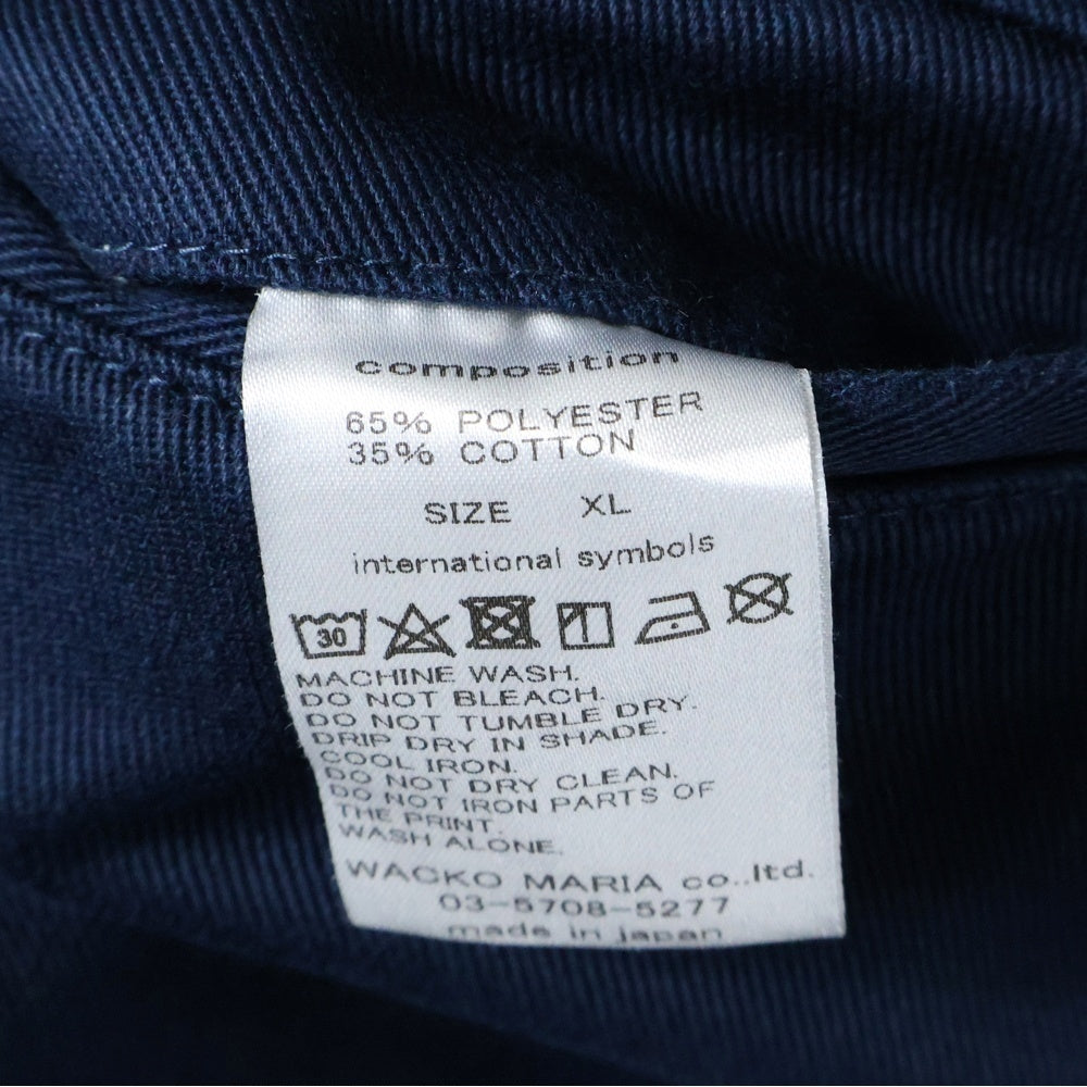 WACKO MARIA(ワコマリア) TWILL SKATE PANTS ツイル マルチポケット ジップアップ スケーターパンツ ネイビー GP-104-A-BLANKLINE ZACK
