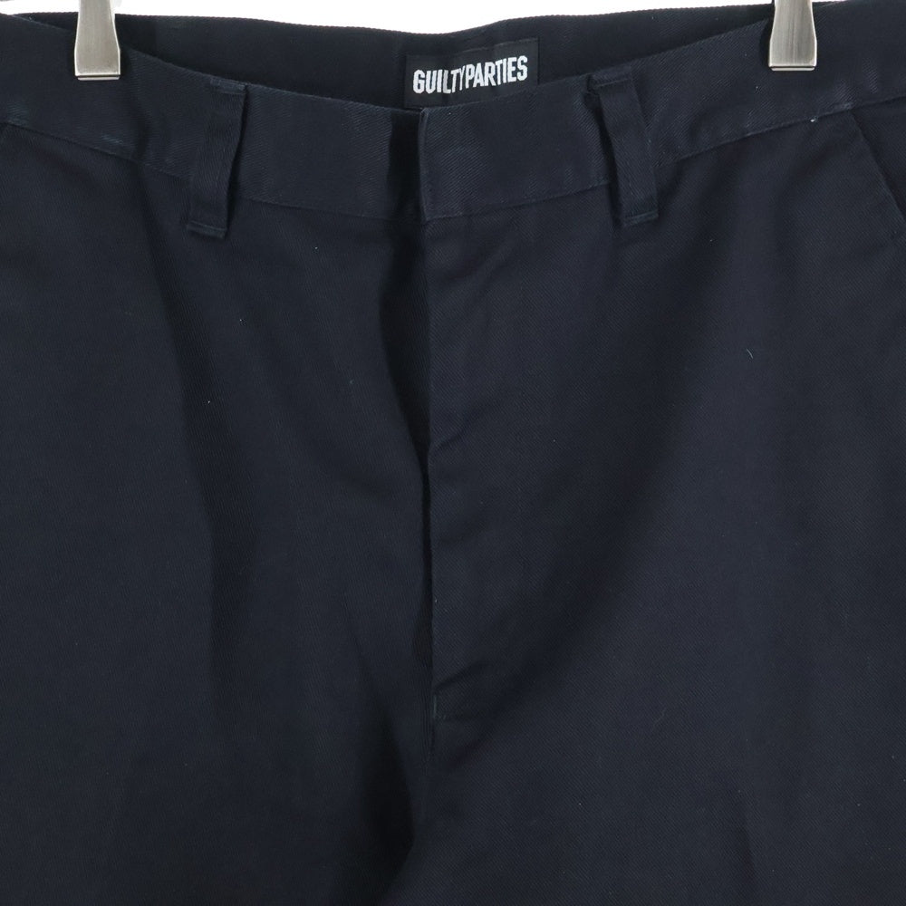 WACKO MARIA(ワコマリア) TWILL SKATE PANTS ツイル マルチポケット ジップアップ スケーターパンツ ブラック GP-104-A-BLANKLINE ZACK