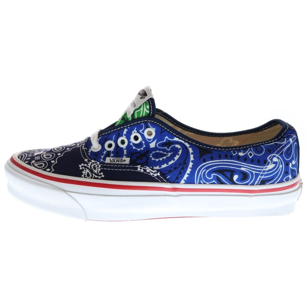 VANS(ヴァンズ) ×BEDWIN & THE HEARTBREAKERS AUTHENTIC ベドウィン アンド ザ ハートブレイカーズ オーセンティック バンダナ柄 総柄 ローカットスニーカー US10/28cm 721356