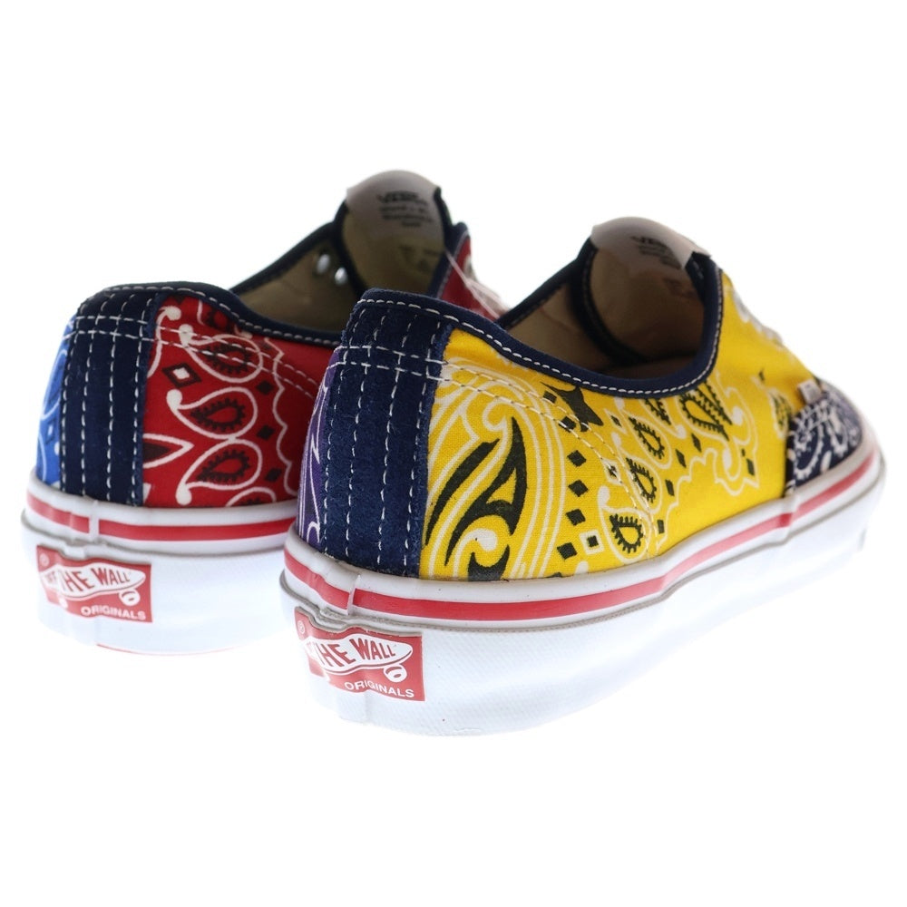VANS(ヴァンズ) ×BEDWIN & THE HEARTBREAKERS AUTHENTIC ベドウィン アンド ザ ハートブレイカーズ オーセンティック バンダナ柄 総柄 ローカットスニーカー US10/28cm 721356