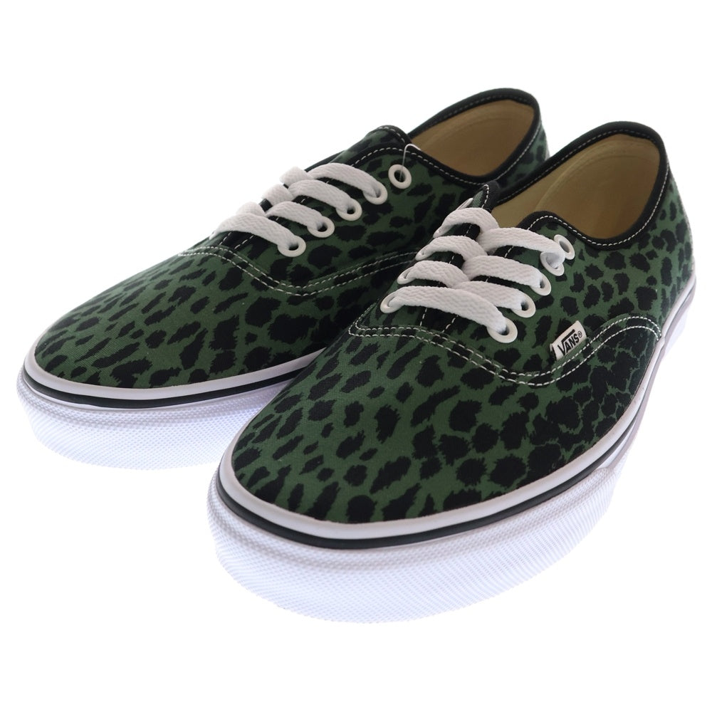VANS(ヴァンズ) ×WACKO MARIA V44 AUTHENTIC - LEOPARD ワコマリア オーセンティック レオパード柄 ローカットスニーカー グリーン US9H/27.5cm VANS-WM-SH05