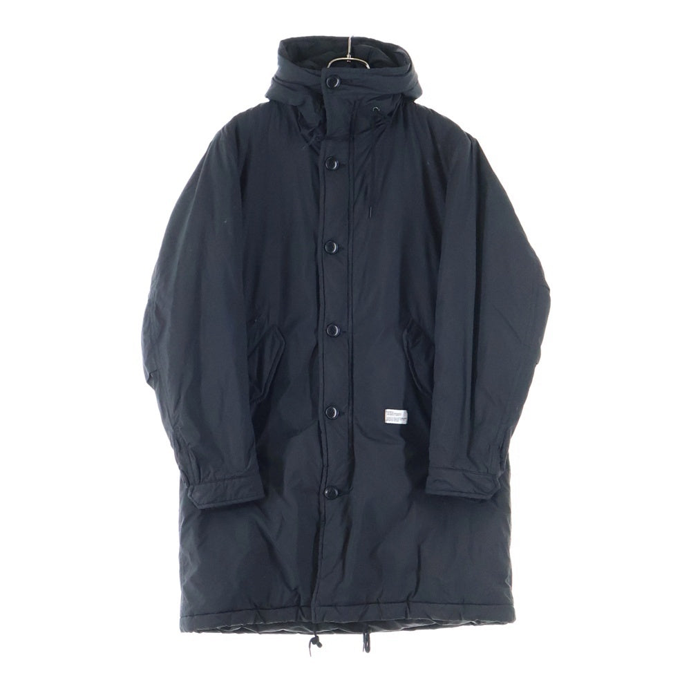 BEDWIN & THE HEARTBREAKERS(ベドウィンアンドザハートブレーカーズ) 日本製 ポリナイロン フーデッド 中綿コート ブラック