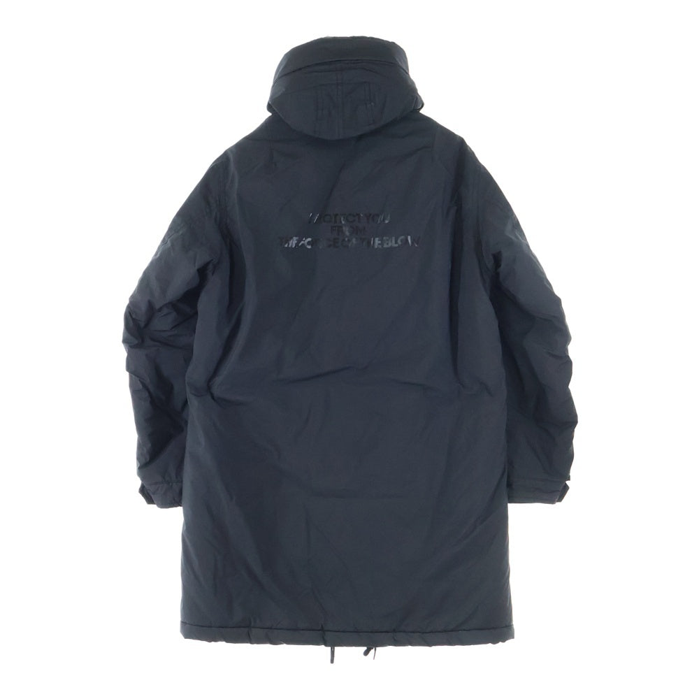 BEDWIN & THE HEARTBREAKERS(ベドウィンアンドザハートブレーカーズ) 日本製 ポリナイロン フーデッド 中綿コート ブラック