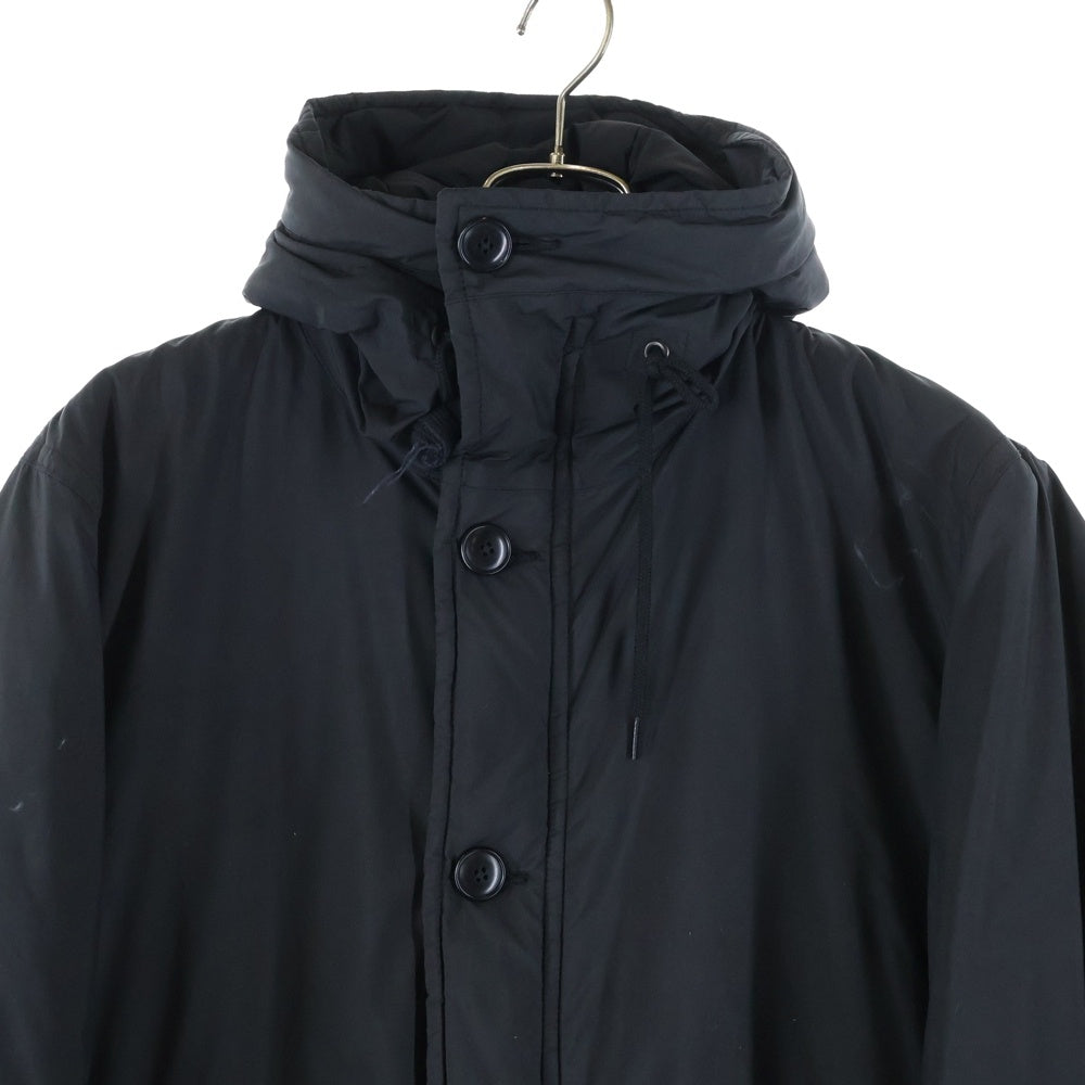 BEDWIN & THE HEARTBREAKERS(ベドウィンアンドザハートブレーカーズ) 日本製 ポリナイロン フーデッド 中綿コート ブラック