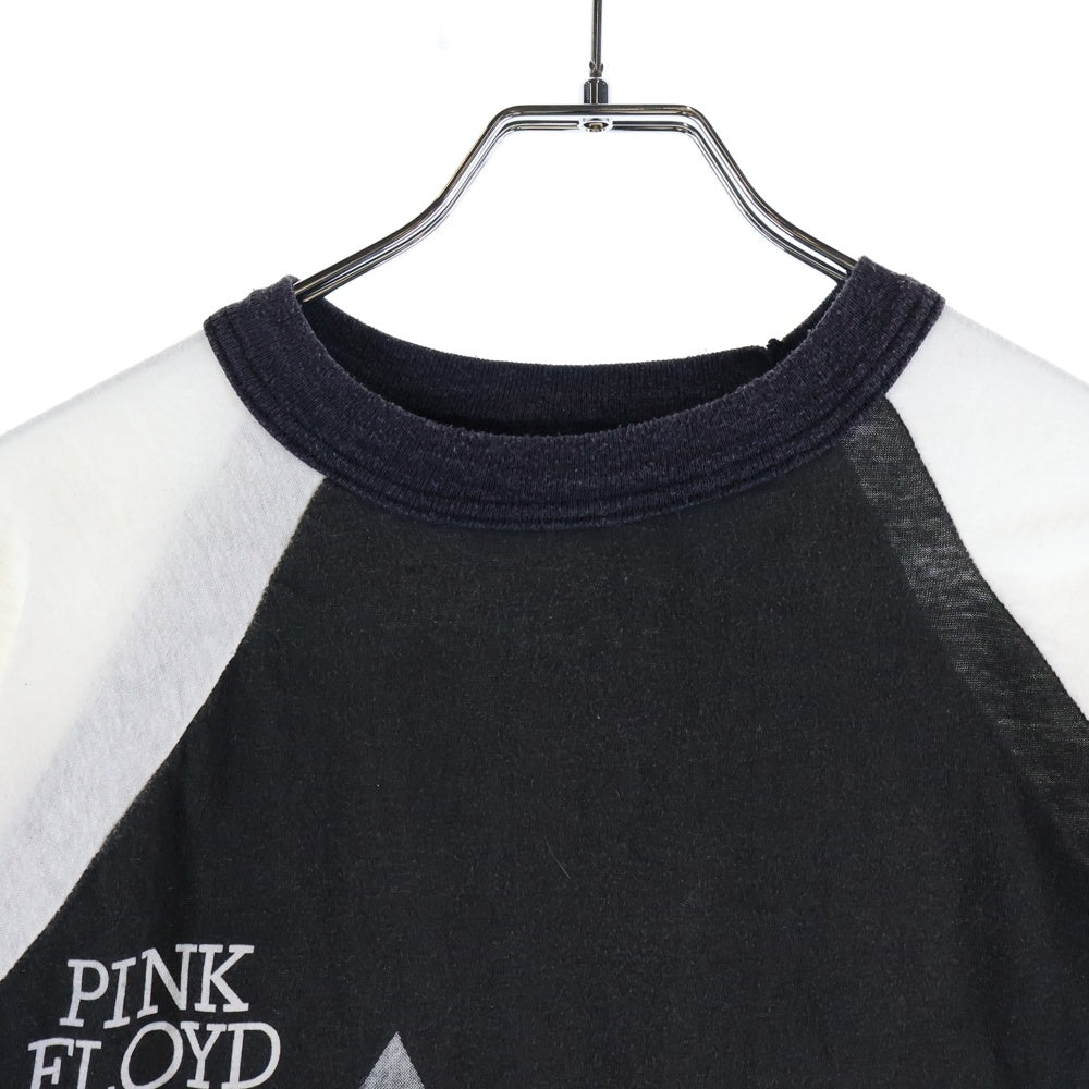 VINTAGE(ヴィンテージ) 80S VINTAGE PINK FLOYD ピンクフロイド ツアー ヴィンテージプリント ラグランTシャツ カットソー ブラック/ホワイト
