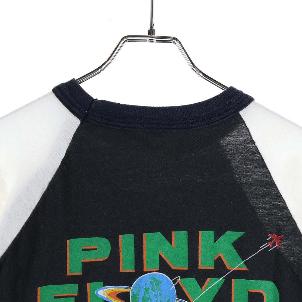 VINTAGE(ヴィンテージ) 80S VINTAGE PINK FLOYD ピンクフロイド ツアー ヴィンテージプリント ラグランTシャツ カットソー ブラック/ホワイト