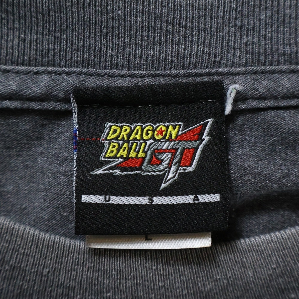 VINTAGE(ヴィンテージ) 00S DRAGON BALL GT GOKU ドラゴンボール 悟空 スーパーサイヤ人 3 バックプリントTシャツ 半袖カットソー ブラック