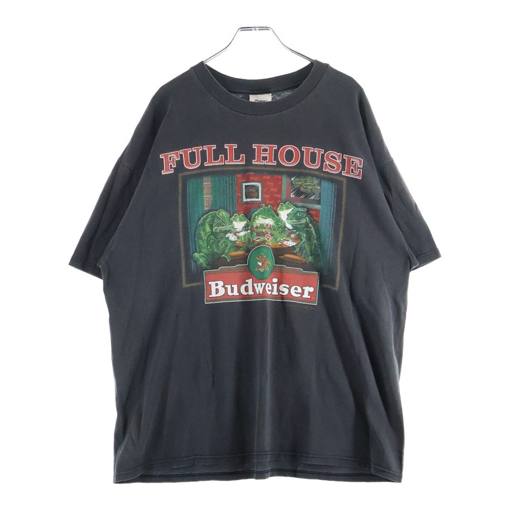 VINTAGE(ヴィンテージ) 90S VINTAGE Budweiser FULL HOUSE バドワイザー フルハウス フロッグ ヴィンテージ プリントTシャツ 半袖カットソー ブラック