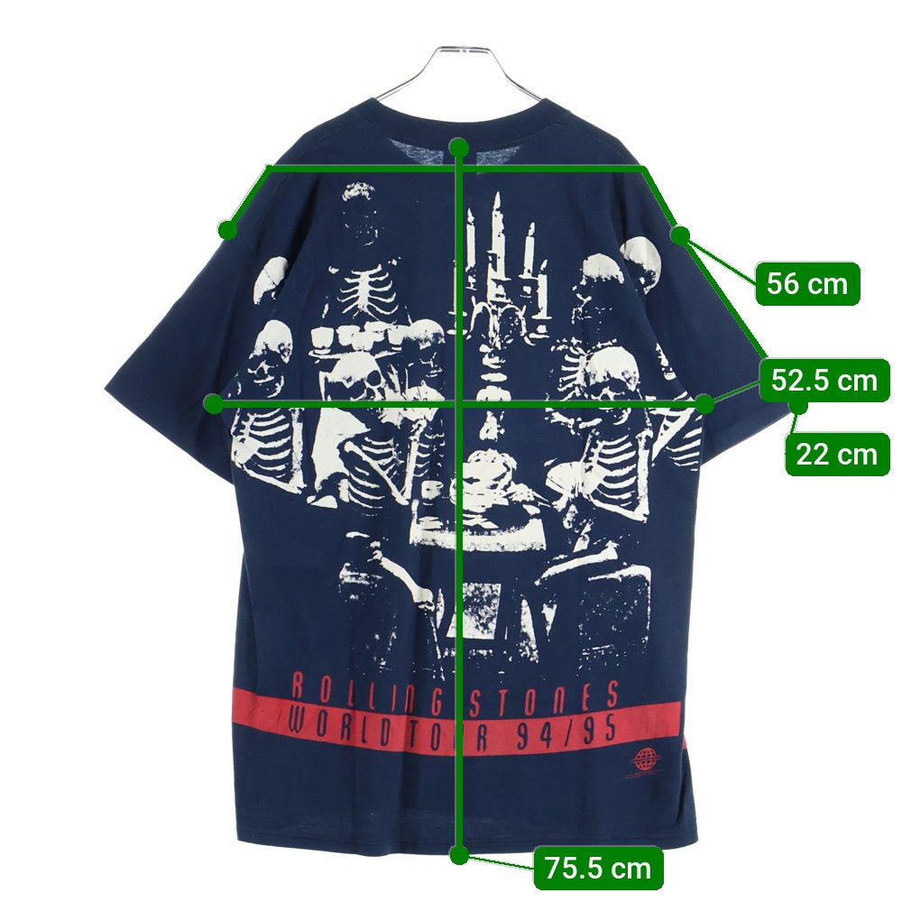 VINTAGE(ヴィンテージ) 90S VINTAGE ROLLING STONES VOODOO LOUNGE 94/95 ローリングストーンズ ヴィンテージプリントTシャツ 半袖カットソー ネイビー