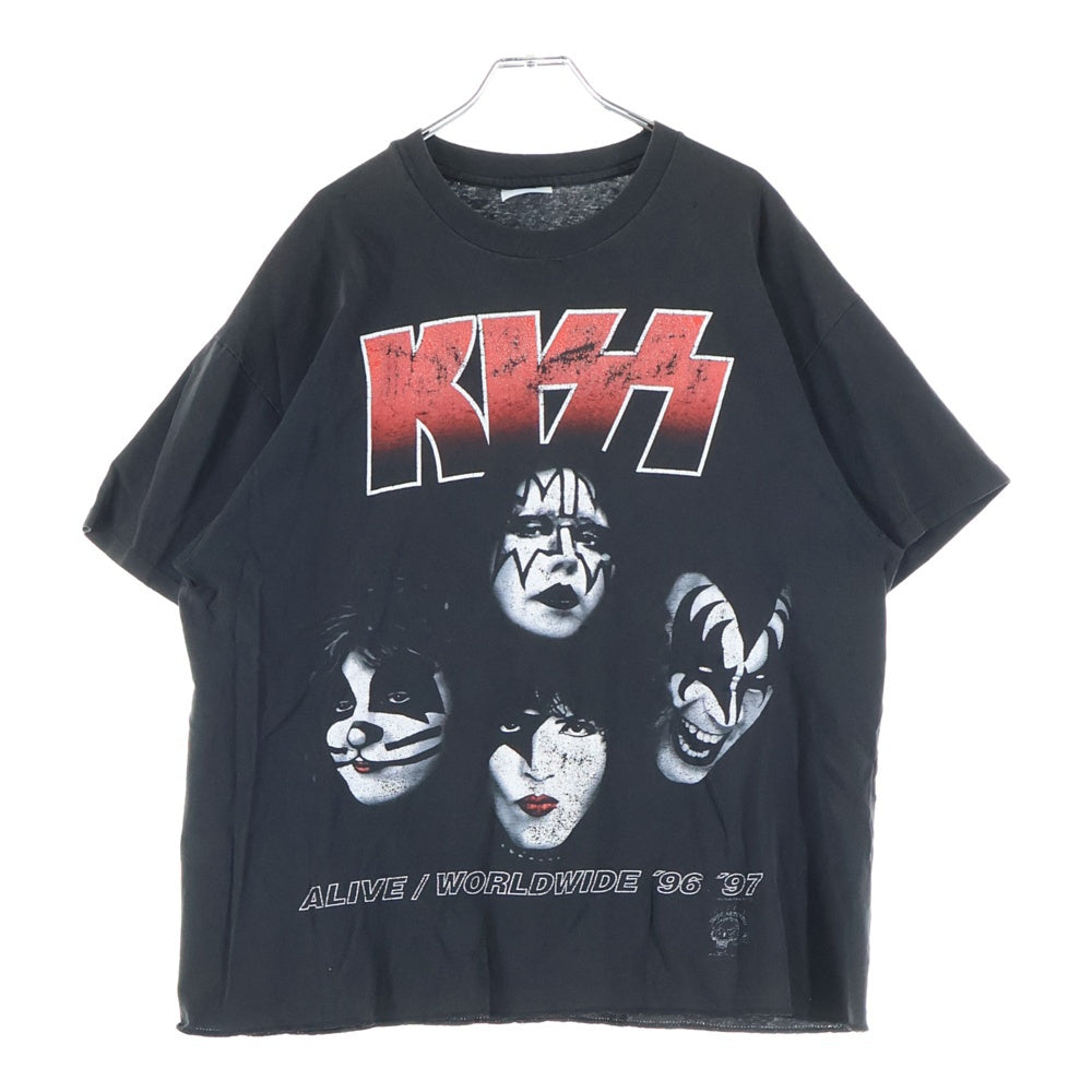 VINTAGE(ヴィンテージ) 90S VINTAGE KISS 4FACE I WANTED THE BEST キス ヴィンテージプリントTシャツ 半袖カットソー ブラック