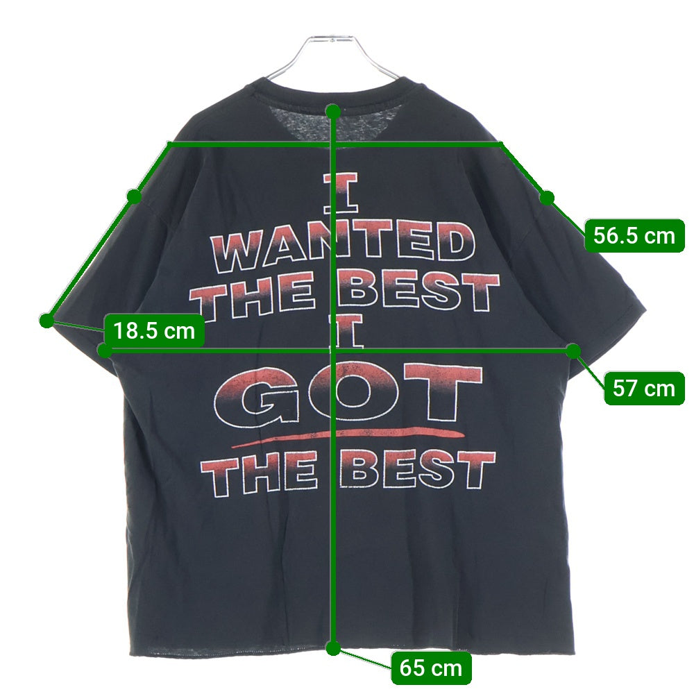 VINTAGE(ヴィンテージ) 90S VINTAGE KISS 4FACE I WANTED THE BEST キス ヴィンテージプリントTシャツ 半袖カットソー ブラック