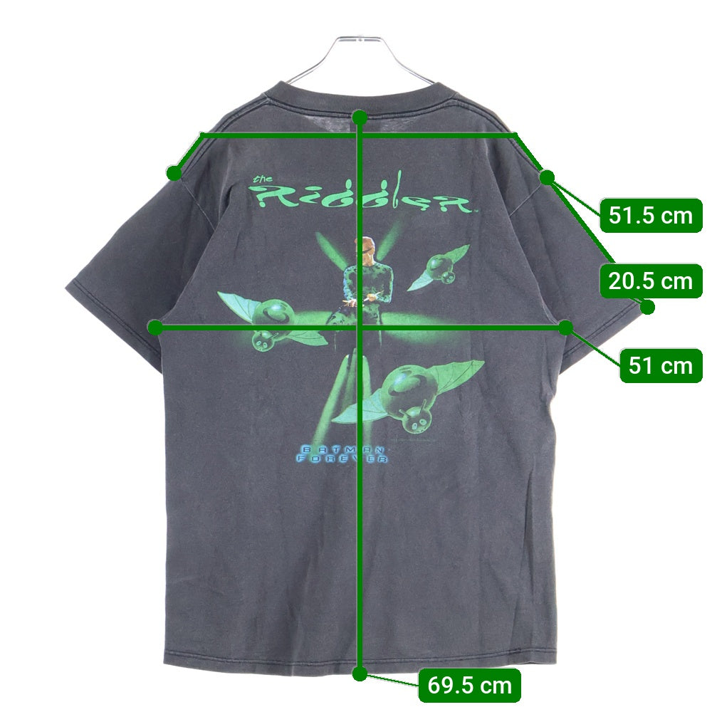 VINTAGE(ヴィンテージ) 90S VINTAGE BATMAN FOREVER THE Riddler バットマン ヴィンテージプリントTシャツ 半袖カットソー ブラック/グリーン