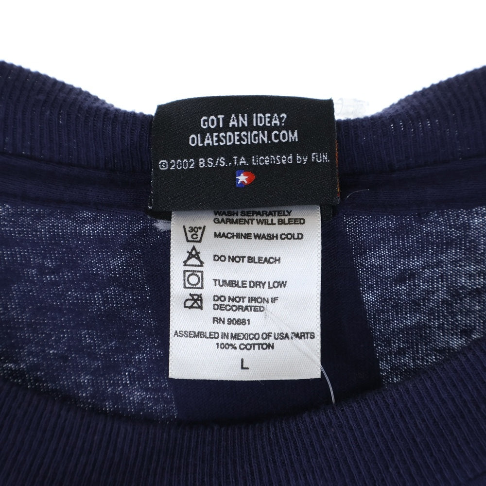 VINTAGE(ヴィンテージ) 00S DRAGON BALL Z ドラゴンボール ゴジータ プリントTシャツ 長袖カットソー ネイビー