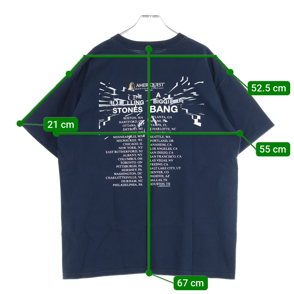 VINTAGE(ヴィンテージ) 00S THE ROLLING STONES A BIGGER BANG ザローリングストーンズ プリントTシャツ 半袖カットソー ブラック