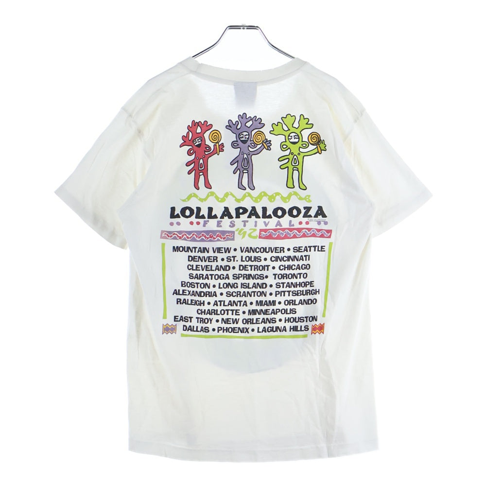 VINTAGE(ヴィンテージ) 90S VINTAGE LOLLAPALOOZA ロラパルーザ ヴィンテージプリントTシャツ 半袖カットソー ホワイト