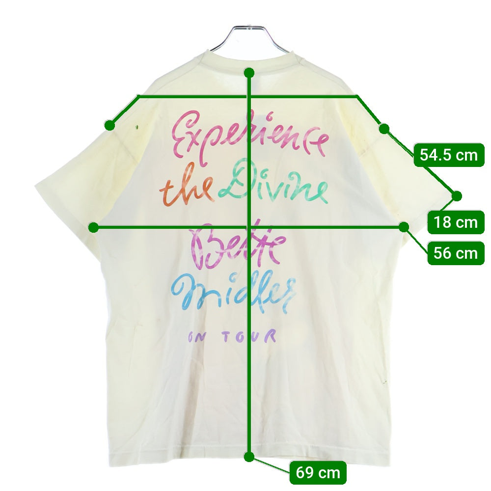 VINTAGE(ヴィンテージ) 90S VINTAGE Bette Midler Experience The Divine Tour ベッドミドラー ヴィンテージプリントTシャツ 半袖カットソー ホワイト