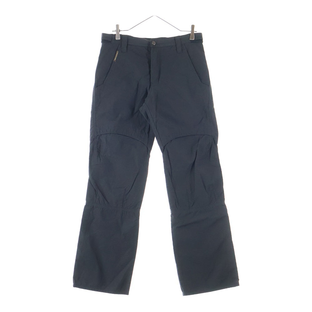 D&G(ディーアンドジー) ボタンフライ スナップアジャスター ナイロンパンツ ブラック