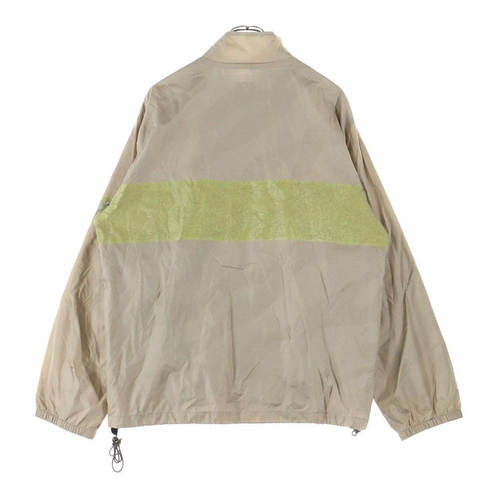 STUSSY(ステューシー) 90S VINTAGE ロゴプリント ナイロン ジップアップジャケット ベージュ