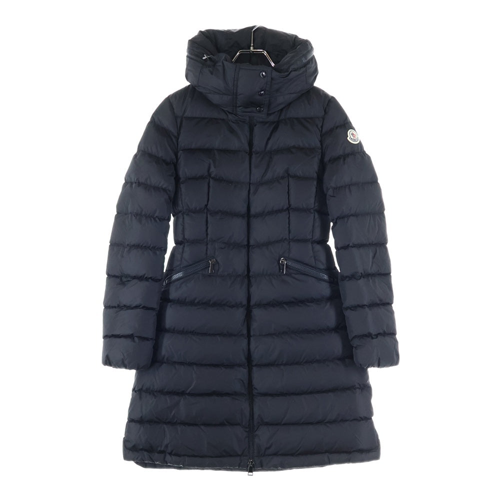 MONCLER(モンクレール) 22AW FLAMMETTE フーデッド ナイロンジャケット ロングコート レディース ブラック H20931C50900