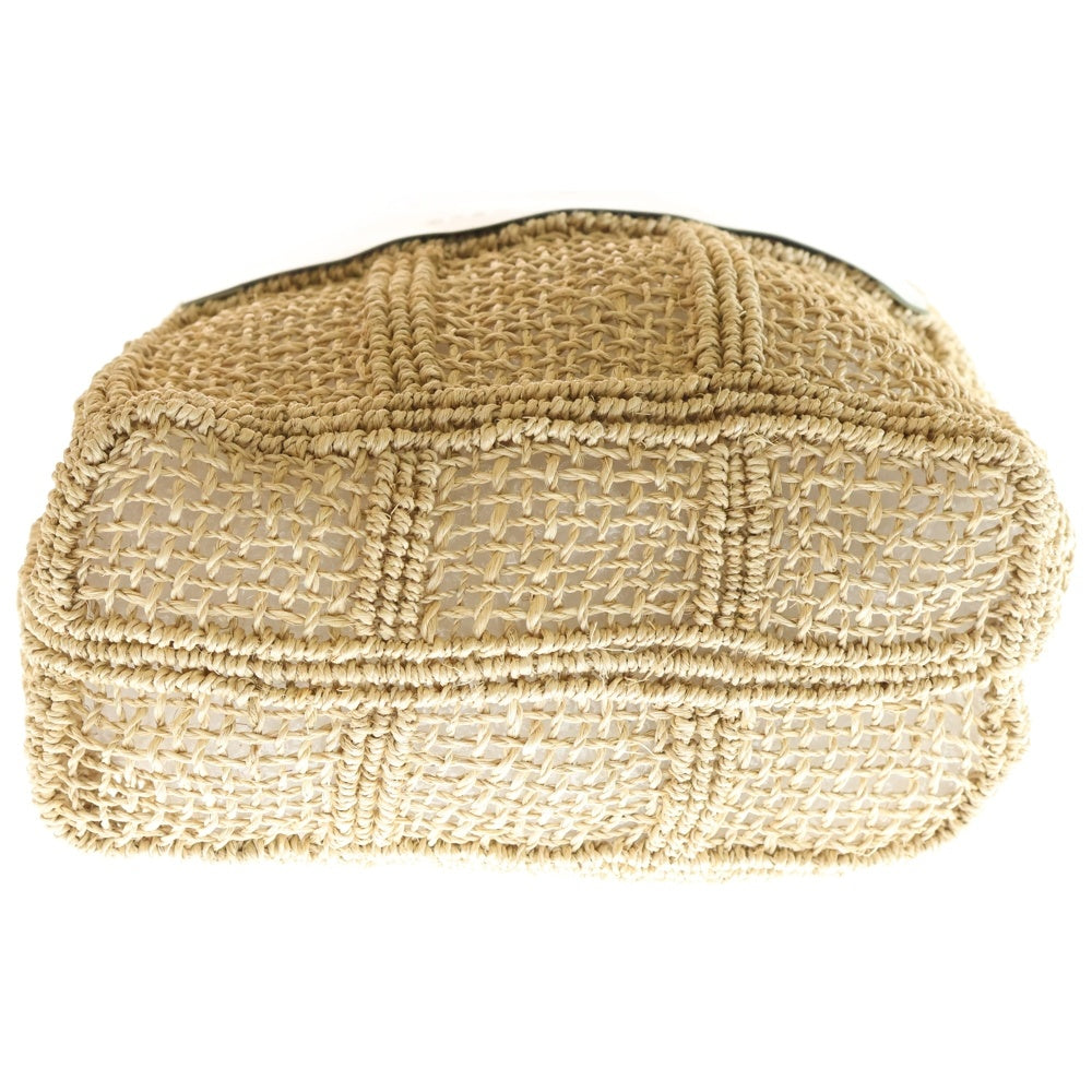 beautiful people(ビューティフルピープル) ABACA KNITTING NAME TOTE アバカ ニッティング ネーム トートバッグ ベージュ