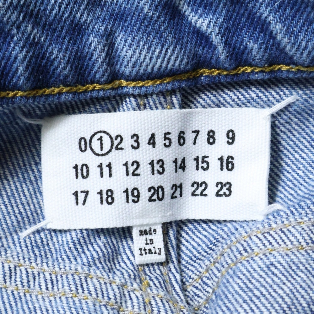 Maison Margiela 1(メゾンマルジェラ) 22SS SLASH DETAIL DENIM PANTS スラッシュディテールデニムパンツ ジーンズ インディゴ レディース S51LA0051 S30513