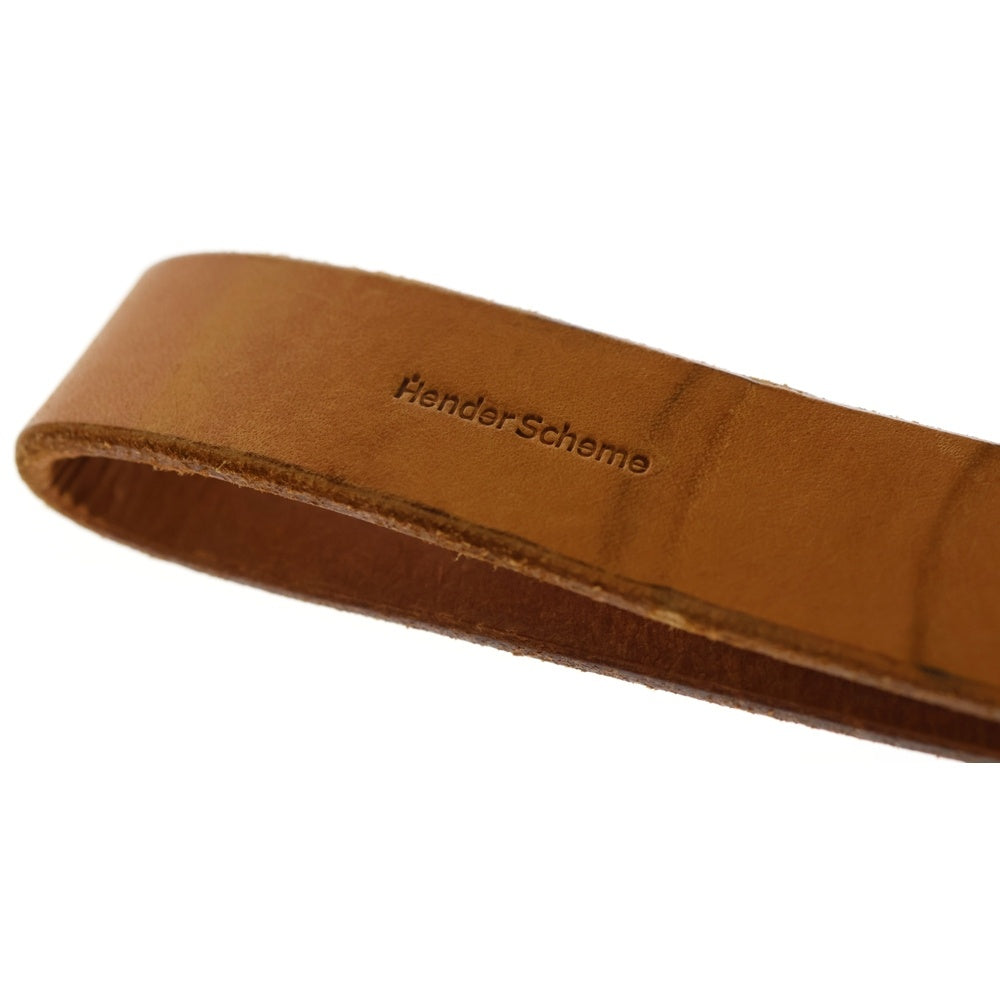 Hender Scheme(エンダースキーマ) KEY FLOCK キーフロック レザー リング ストラップ ブラウン