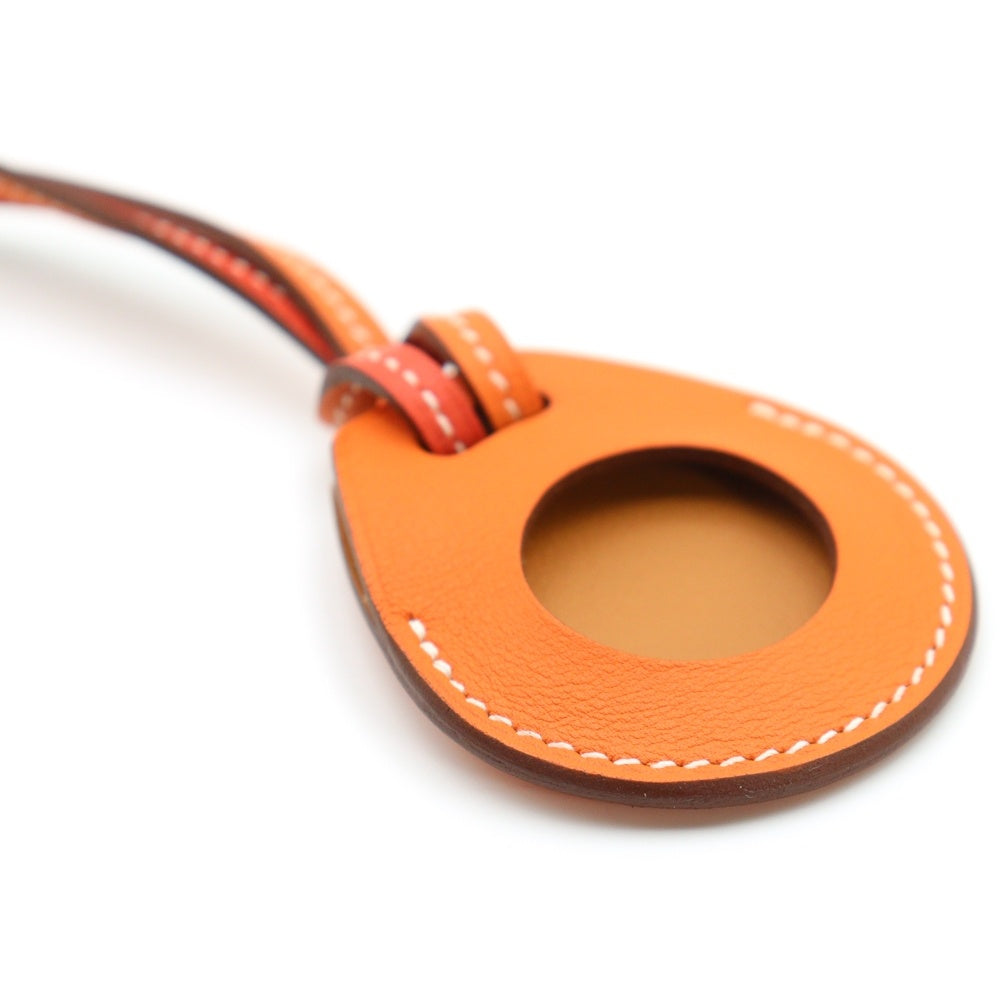 HERMES(エルメス) AirTag エアタグケース ストラップ ヴォースイフト オレンジ T刻印