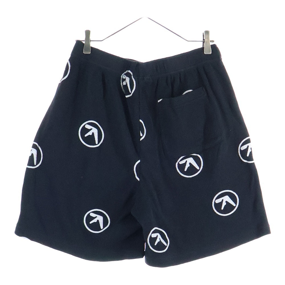 SUPREME(シュプリーム) 25SS ×Aphex Twin Thermal Short エイフェックスツイン 総柄 サーマルショートパンツ ハーフパンツ ブラック