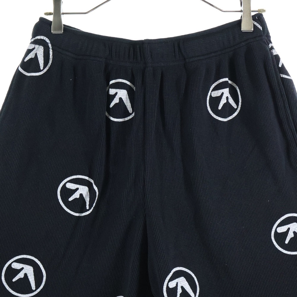 SUPREME(シュプリーム) 25SS ×Aphex Twin Thermal Short エイフェックスツイン 総柄 サーマルショートパンツ ハーフパンツ ブラック