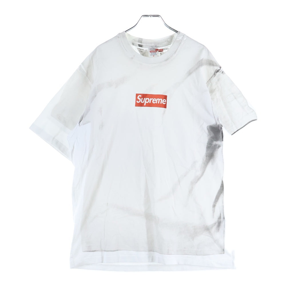 SUPREME(シュプリーム) 24SS ×MM6 Maison Margiela Box Logo Tee エムエムシックスメゾンマルジェラ ボックスロゴ トロンプルイユ 半袖Tシャツ カットソー ホワイト