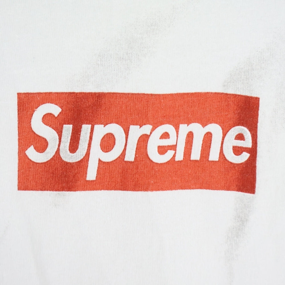 SUPREME(シュプリーム) 24SS ×MM6 Maison Margiela Box Logo Tee エムエムシックスメゾンマルジェラ ボックスロゴ トロンプルイユ 半袖Tシャツ カットソー ホワイト
